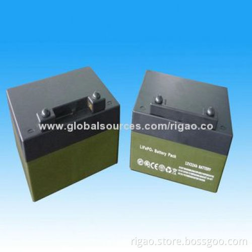 12V, 22Ah LiFePO4 battery packs for electric vehicle and golf cart of Windrunner